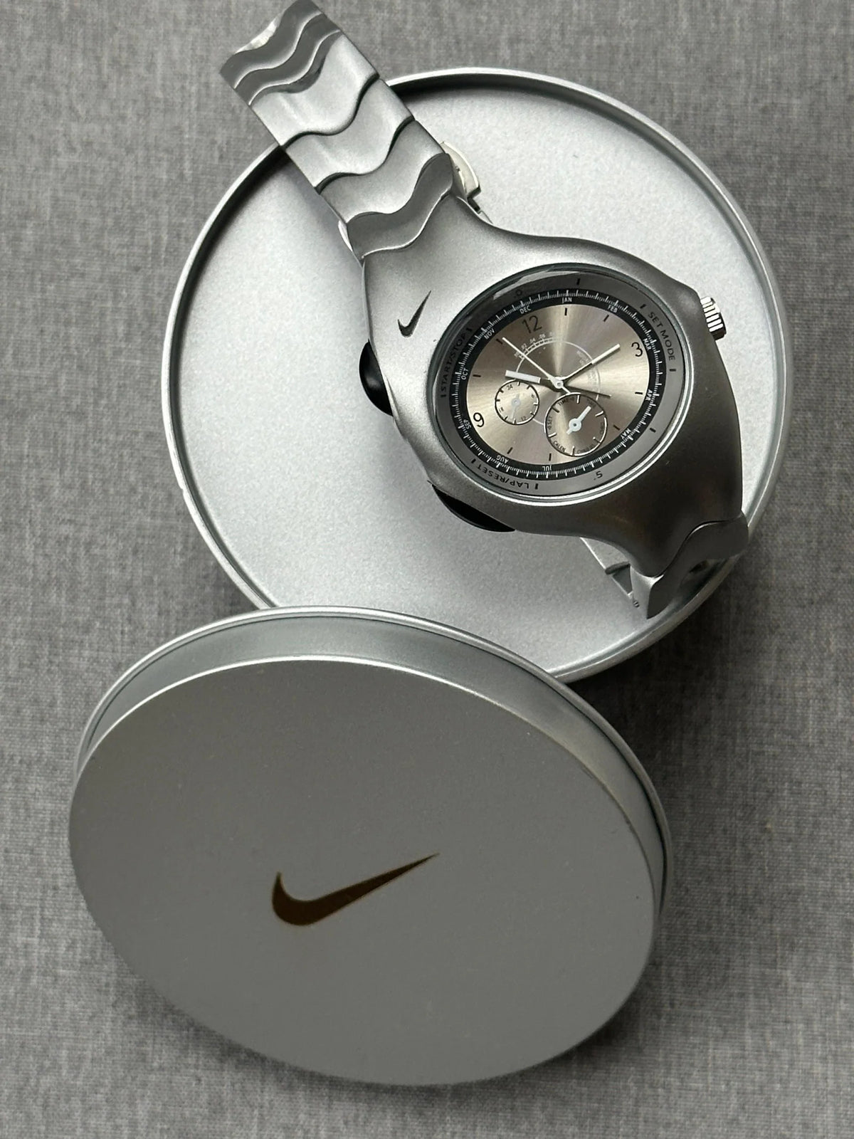 Nike Triax Chronograph Watch Matte Silver